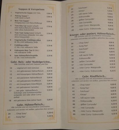 Thai-China Bistro Goldene Ente